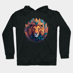 Lion head AI art Hoodie